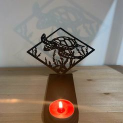 1687462769.jpeg STL file turtle candlestick・Design to download and 3D print
