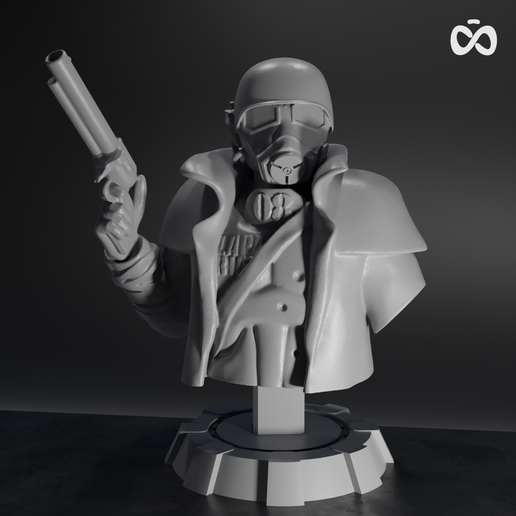 👤 NCR Ranger Bust | Fallout NV Fanart・ STL File for 3D printing・Cults