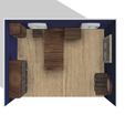 Room-1-4.png Miniature furniture for dollhouse, roombox (scale 1:24)