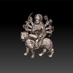Durga-Maa.jpg Archivo OBJ Modelo 3D de Durga Maa・Objeto imprimible en 3D para descargar, XellosShinomei