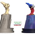 Fantasia-Mickey-Mouse-the-Sorcerer-Stone-Platform-2.jpg 3D-Datei Fanart Fantasia Mickey Mouse der Zauberer Rock und Basis・3D-Druck-Idee zum Herunterladen