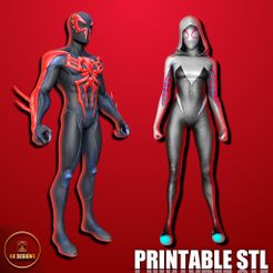 20230603_140253.jpg Fichier 3D Modèles Spiderman dans le Spiderverse (Lot de 2)・Modèle pour impression 3D à télécharger