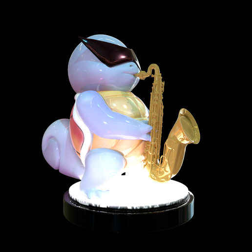🐉 Squirtle Sax・ 3D File for ・Cults