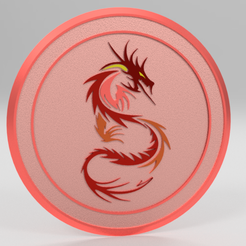 lo1.png Download OBJ file dragon 1 emblem • 3D printable model, khaleel_mas