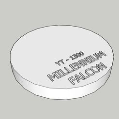 MILLENNIUM-FALCON-BASE.jpg Star Wars - base for action figures or plastic models - Millenium Falcon