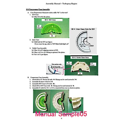 Manual-Sample05.jpg Download file TURBOPROP ENGINE ASSEMBLY MANUAL (Option) • 3D printer model, konchan77