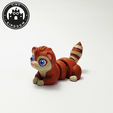 Flexi-Tiny-Ferret,-P1.png Flexi Tiny Ferret, figurine fidget articulée, porte-clés inclus, 3mf inclus