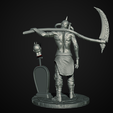 render-3.png Fichier STL gratuit Chasseur noir・Plan imprimable en 3D à télécharger