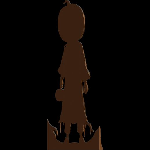 The-Halloween-Wandering-Pumpkin-6.jpg La citrouille errante d'Halloween fichier STL pour impression 3d ou CNC