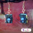 Libro-calabera.jpg Halloween Skull Book Earrings