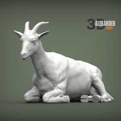 Goat1.jpg Fichier STL La chèvre ment modèle imprimé en 3D・Modèle pour impression 3D à télécharger