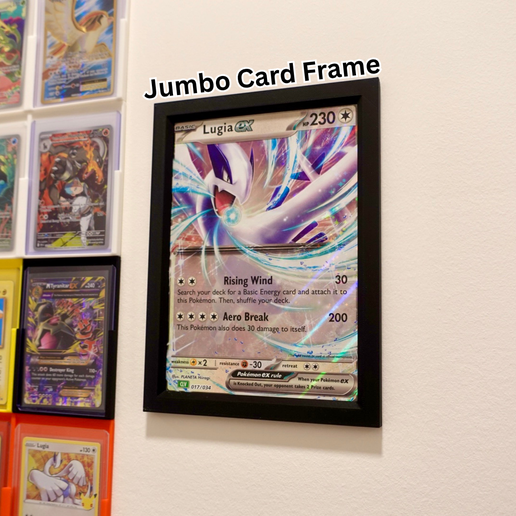 how big are jumbo pokemon cards Amazon.com: Jumbo Card Binder for Pokemon Jumbo Cards, iofeiwak® Oversized  2 Pockets Card Binder with 3 Rings - Holds 80 Cards with 40 Removable  Sleeves main image 0