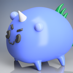 axie1.1.png STL file AXIE INFINITY 1・Template to download and 3D print