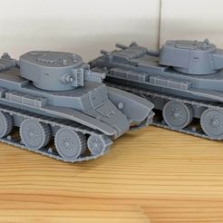 PXL_20230923_140908074.jpg Файл 3D Кавалерийские танки БТ-7 + БТ-7А (СССР, Вторая мировая война)・3D-печатная модель для загрузки