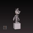 Cool-Dog-Character-FigureScreenshot_3.jpg Cool Character on a Cube - Stylish and Accessorized 3D Printable Figure