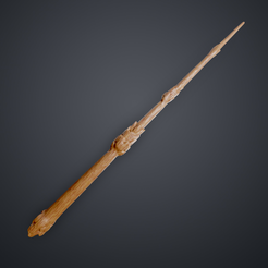 HP_hogwarts_legacy_wand_3Dprint.png Archivo 3D Varita del Legado de Hogwarts (Entera/Calva) Tallo・Plan imprimible en 3D para descargar