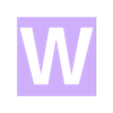 W-Body.stl Word Clock 3D