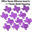 12pcs.png Texas with 12Pcs Sports Insert Freshie Mold Housing STL