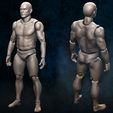 014.jpg Action Figure 3D Printing, male Movable body Action Figure Toy Model Draw Mannequin