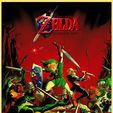 Poster_Zelda_OoT.jpg lithophane Poster Legend of Zelda Ocarina of Time N64 Nintendo