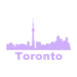 Toronto_all.stl Wall silhouette - City skyline Set