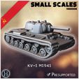0_PREM_HMM1V82.jpg KV-1 M1941 (versão em escala reduzida) - Exército soviético WW2 Segunda Guerra Mundial Frente Leste Ostfront RPG Mini Hobby