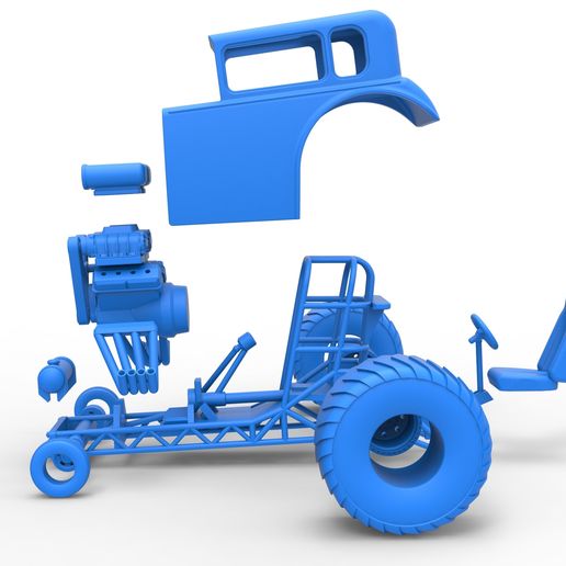 68.jpg Diecast Mini Rod pulling tractor 5 Scale 1:25