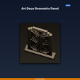 01_hero.png Art Deco Geometric Panel - 3D Printable STL File