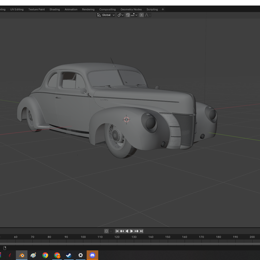 🚙 ford 1940 coupe・ OBJ File for 3D printing・Cults