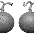 rend3.png Baku Baku no Mi ou Munch Munch Fruit, One Piece Wapol devil fruit .stl files, prontos para impressão 3d