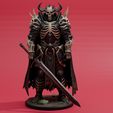 caveiraFRENTE3dcults.jpg Grimdark Skull Knight - Dark Fantasy Miniature STL
