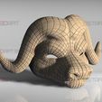 z15.jpg Squid Game Mask - Vip Buffalo Mask Cosplay 3D print model