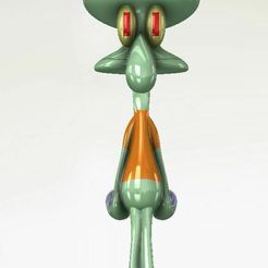 squıdward-1.jpg Archivo STL squıdward 3d mını fıgure・Objeto imprimible en 3D para descargar
