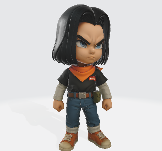 🐉 Dragon Ball Android 17・ STL File for 3D printing・Cults