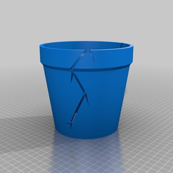 82055706556172f776267c9c50d00a26.png Free STL file Cracked Pots・3D printable design to download, hitchabout