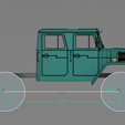 353-chassis.png Crawler 4320 dual cab (Ural 4320 Replica) - 1/10 RC Body