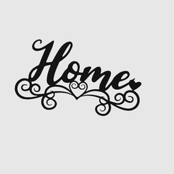 Home-2D.png Fichier STL gratuit Home 2D・Plan à télécharger et à imprimer en 3D