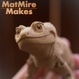 cropped-0039.jpg 3D file Leopard Gecko Articulated Toy, Print-In-Place Body, Snap-Fit Head, Cute Flexi・3D printer design to download