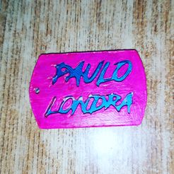 IMG_20190518_122350_523.jpg STL file paulo londra key ring・3D print design to download