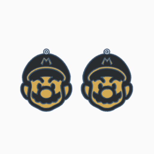 Super Mario Key Chain Charm 3D model