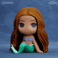 halle01.png Datei 3D Ariel Chibi Kleine Meerjungfrau Film Live Action Benutzerdefinierte Modelle Keine Stützen・Modell für 3D-Druck zum herunterladen