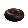 5.jpg Donut chocolate DONA 3D MODEL - 3D PRINTING - OBJ - FBX - 3D PROJECT CREATE  GAME READY BREAD BREAD Donut chocolate DONA FOOD
