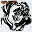 project_20231016_0916114-01.png Bulldog wall art bull dog wall decor 2d animal