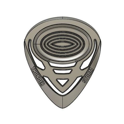 ThunderStorm-SuperHeavy-7Num-et-MarkReliefs-031.jpg Thunderstorm Single Pick - Rigid Precision Guitar Pick - 2mm - STL