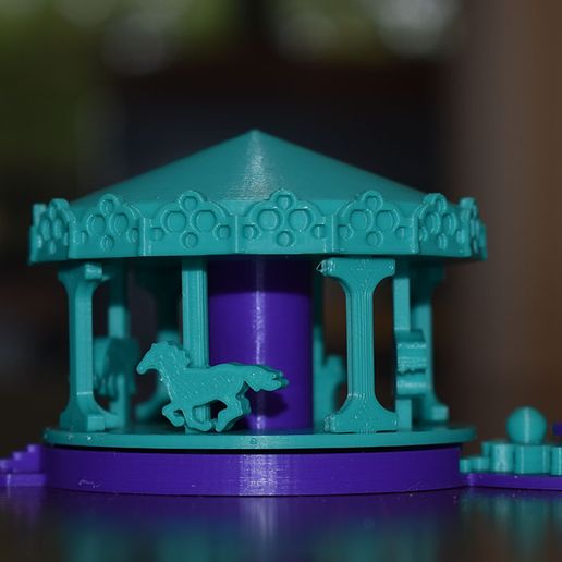 🎠 Mini Carousel Ride・ STL File for ・Cults