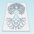 tree-of-life-stencil-heart-2.png Tree of Life stencil, printable Sacred Tree decoration, spiritual wall art decor