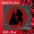 belle-beast-etched-roses.png Beauty and The Beast wall art / Cake topper/ Wall art/ Birthday decoration #belle and the beast silhouette/ Disney inspred wedding