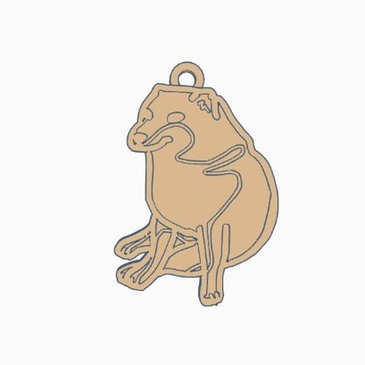 cheems key chain / cheems key chain 3D model