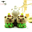 Cutie3D-Capy Christmas Tree Keycap Fidget Clicker Keychain_08.png Cutie3D Capy Christmas Tree Keycap Fidget Clicker Keychain - Симпатичный брелок для рюкзака