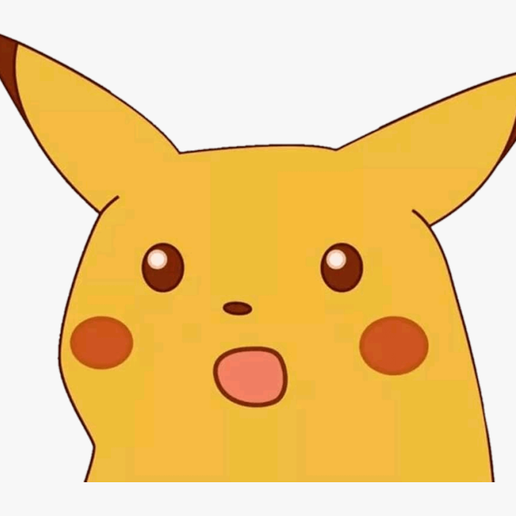 Pikachu Meme Surprised Key Ring 3D model